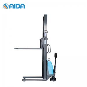China                  Standing-Drive Pallet Lifter Longer Use Time Stronger Lifting Ability Electric Fork Lift Full Electric Stacker              wholesale