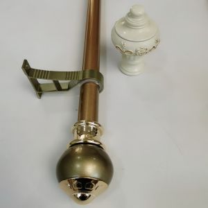 China Windows 28mm European Style Black Cast Iron Curtain Rods wholesale