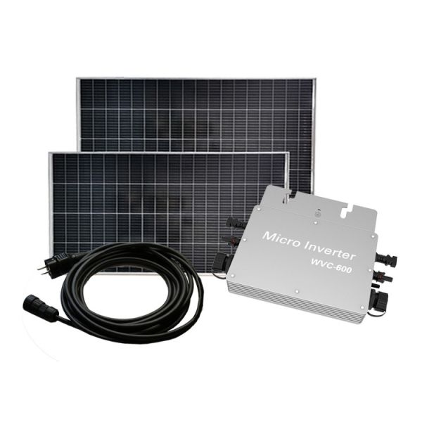 Silver Waterproof 600W Micro Inverter Solar Inverter Cable Photovoltaic Power