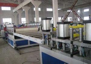 China High Efficiency PVC Foam Board Machine , Double Screw Plastic Board Extrusion Line wholesale