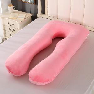 China U Shaped 140*70cm Pregnancy Body Pillow 100% Polyester Fiber Filling wholesale