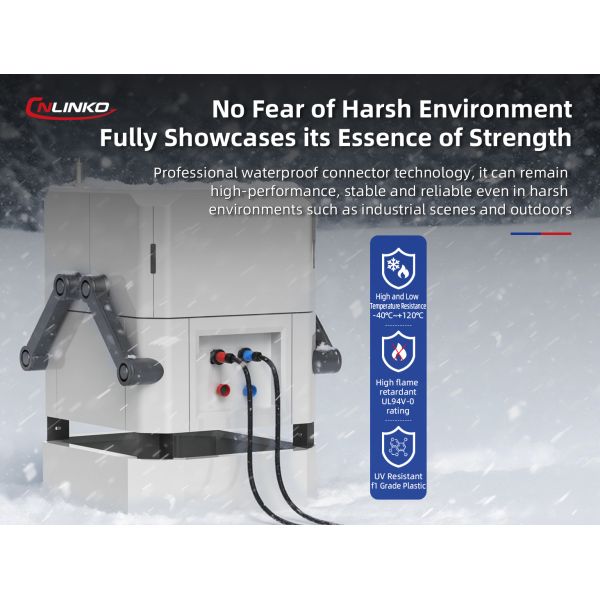 Cnlinko DL-28 IP68 Plastic 50A 500V AC Industrial Circular Female Power Connector 5 Pin Waterproof Connector