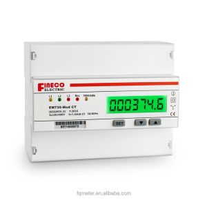 China Digital Only Display Type 3-Phase Smart Energy KWh Meter 1.5 6 A 3*230/400V EM735-Mod wholesale