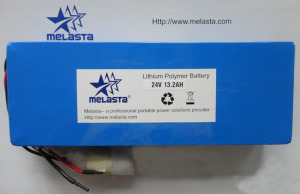 China Lithium Polymer Battery Pack / Custom Battery Pack 24V 13.2Ah on sale