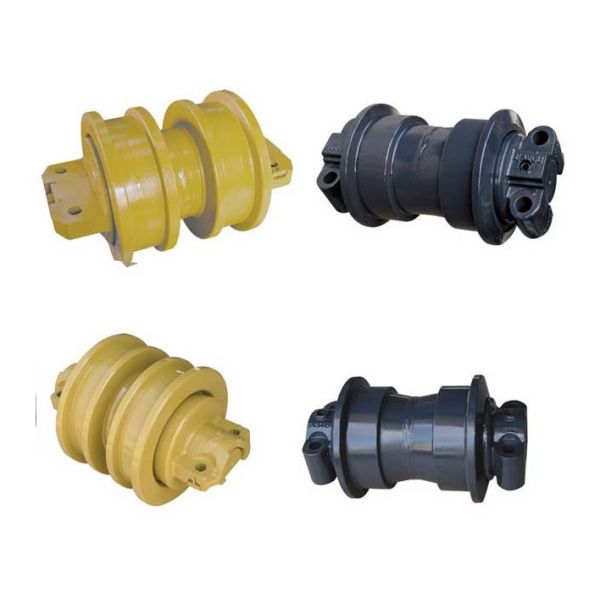 Yellow Smooth Finish Bulldozer Track Roller Pc100