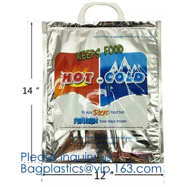 Manufacturer customized portable student instant bag aluminum foil thermal insulation small round food delivery cooler b
