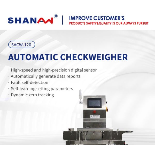 High Accuracy Conveyor Belt Automatic Check Weigher High Speed For Food Industry