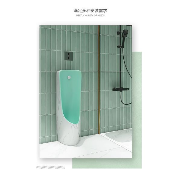 340*270*750mm WC Wall Mounted Urinal Toilet For Men Sanitary Ware