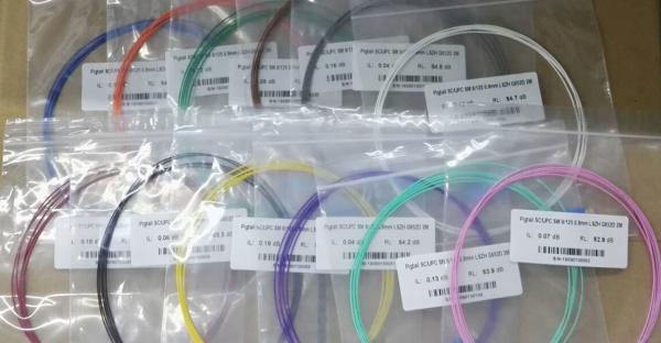 12 colors PVC Fiber Optic Pigtail Single Mode FTTH Fiber to The Home SC Type
