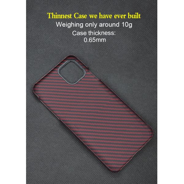 Strong Protective iPhone 11 Pro Max Aramid Phone Case Carbon Fiber Phone Case