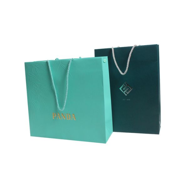OEM ODM Paper Shopping Bags With Handles Embossing Debossing