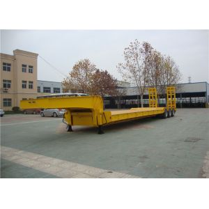 3 Lines Lowboy Semi Trailer 6 Axles 40-120 Tons With Anti Corrosive Primer