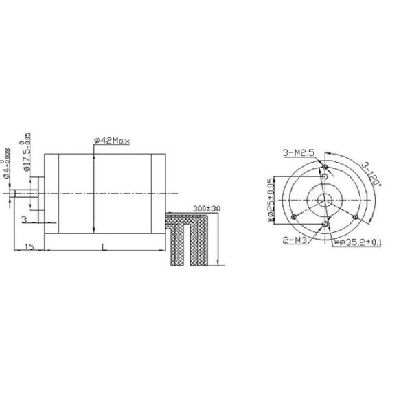 Nema 17 Brushless Dc Motor For Electric Car , High Torque Electric Motor 