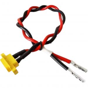 China Custom Rechargeable Battery Wire Harness Black Battery Cable Wire With Battery Adapter on sale