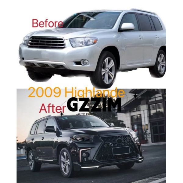 Toyota Highlander 2009 Customized Car Modified Led Front Light Parts Head Lamp Wholesale
