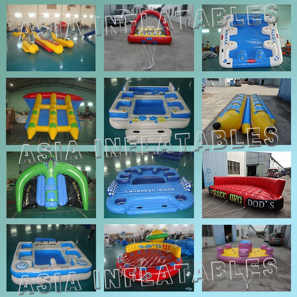 3.3m X 2.1m Digital Printing UFO Inflatable Water Boat Customized Color