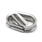Chicken Heart Shaped Tube Thimble Ring Stainless Steel For Wire Rope Loop