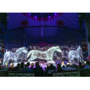 Polyamide 3D Holographic Projection Scrim Holo Gauze for Performance