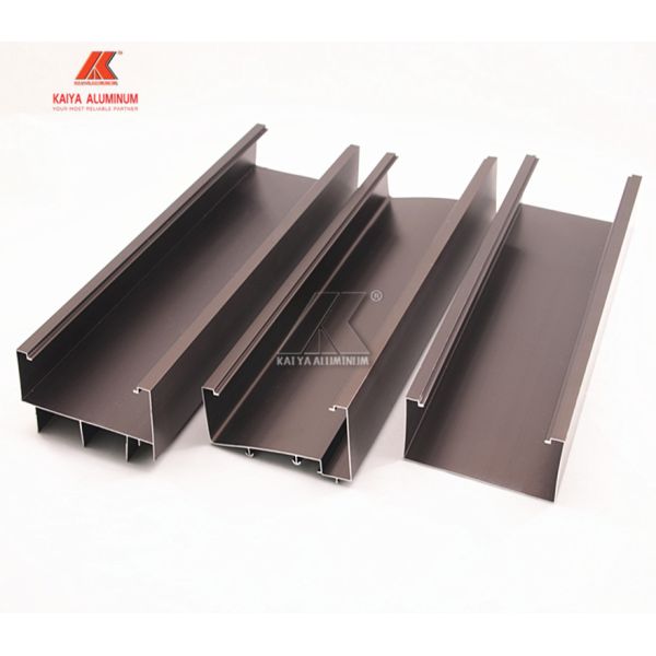 1mm Thick Brown Anodized Aluminum Window Extrusion Profiles For Thailand Market
