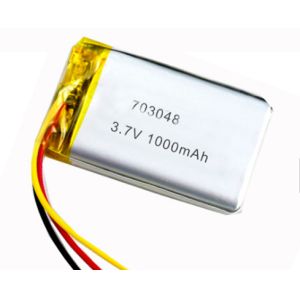 MSDS 703048 3.7v Lithium Polymer Battery 1000mah