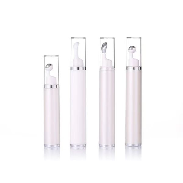 15ml 30ml airless bottle eye cream cosmetic packaging with roll up bottle