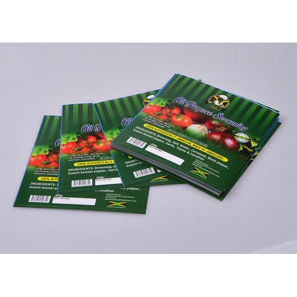 Personalized permanent self adheisve paper seasoning food container packaging labels