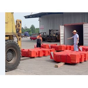 China TS16949 Shot Blast Gray Iron 10000kg Crane Counterweight wholesale