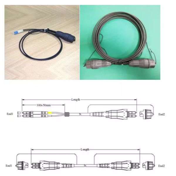 RPM2531610/100M Waterproof Fiber Optical Patch Cable with FullAXS for Ericsson