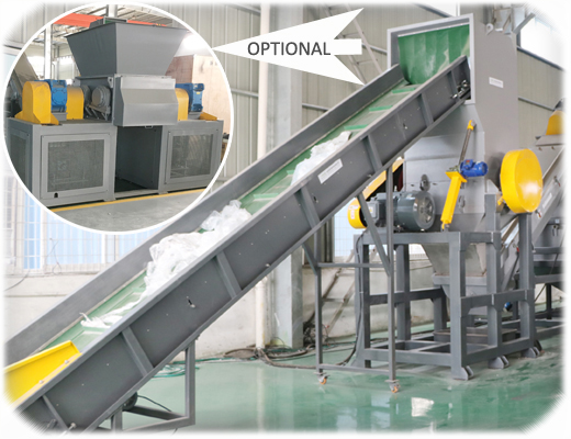 waste plastic pe/pp bags film recycling washing line