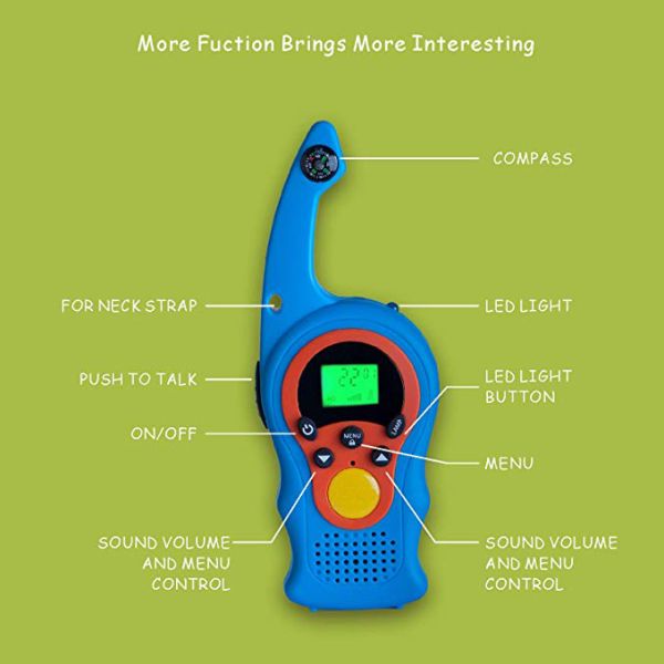 Hands Free Children's AAA Batteries Walkie Talkie Toy