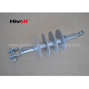 China Grey Color Silicone Rubber Dead End Insulator Fiber Glass Core Material 15kV on sale