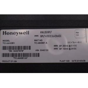 TC-IAH061 Honeywell Analog Input Module 51405039-176