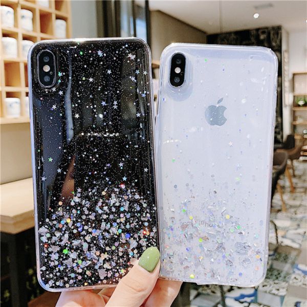 Ultra Slim Shockproof Phone Cases Glitter Power Flexible For Iphone 12