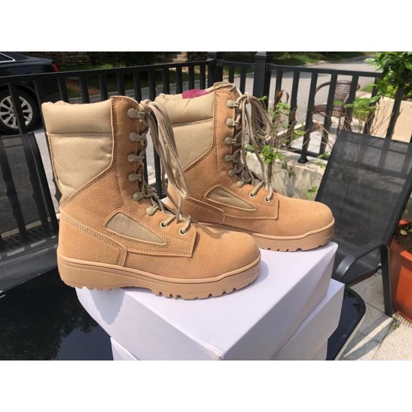 OEM ODM Canvas Steel Toe Combat Tactical Boots For Desert