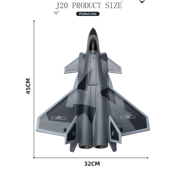 2.4g Fx9630 6 Axis Gyro Epp Foam J20 Rc Glider Airplane Fixed Wing Outdoor Remote Control Rc Plane Aircraft Flying Toys