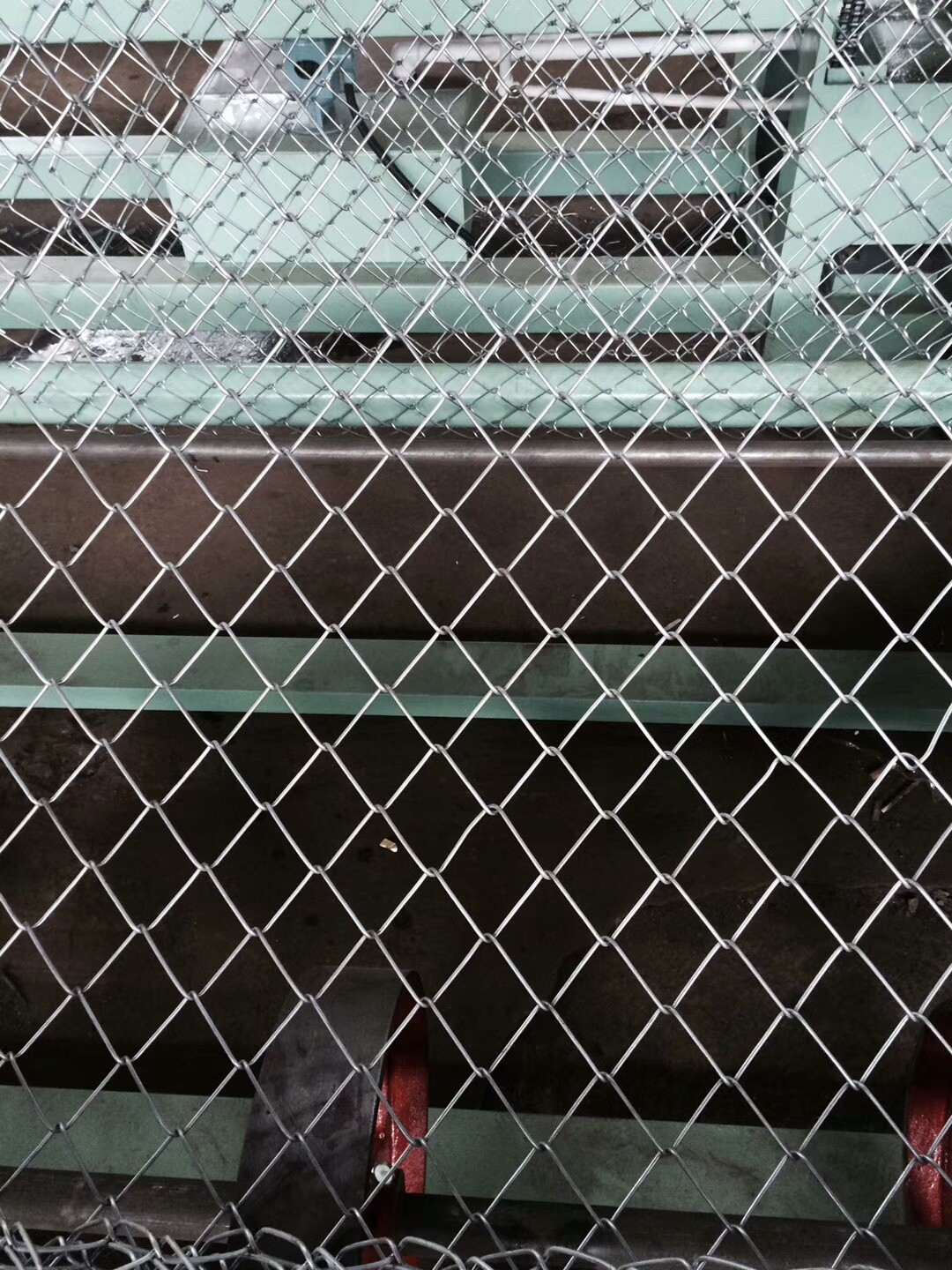 High Speed PLC control Full Automatic double wire Chain Link Fence Machine for