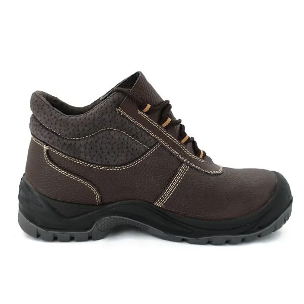 S3 Waterproof Safety Boots Steel Toe Genuine Leather Mid Cut Work Boots