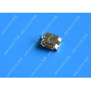 China 5 Pin SMT PCB Mount Port Waterproof Micro USB Connector , Female Micro B USB Connector on sale
