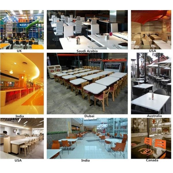 QS-sd01 Quartz Stone Countertops Artificial stone dining tables top