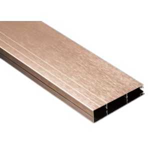 China Shining Brushed Aluminium Profile , Aluminium Roller Track For Building Decoration on sale