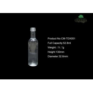 China 50ml  Glass bottle for whisky vodka on sale