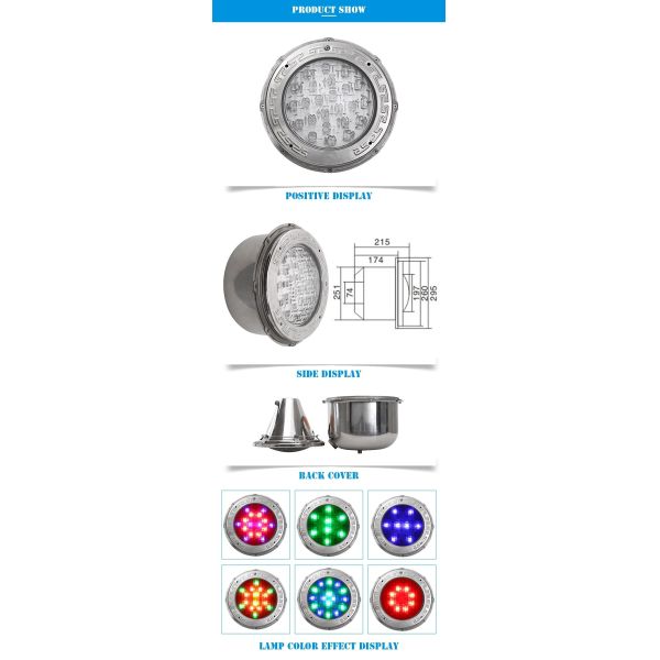 18w 12v Underwater LED Lights , Underwater LED Lamp For Swimming Pool