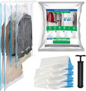 China Travel Hanger Space Saver Bags Vacuum Storage, with Sizes Medium to Large, Sealer Bag Roll-up and Cacuum Compression wholesale