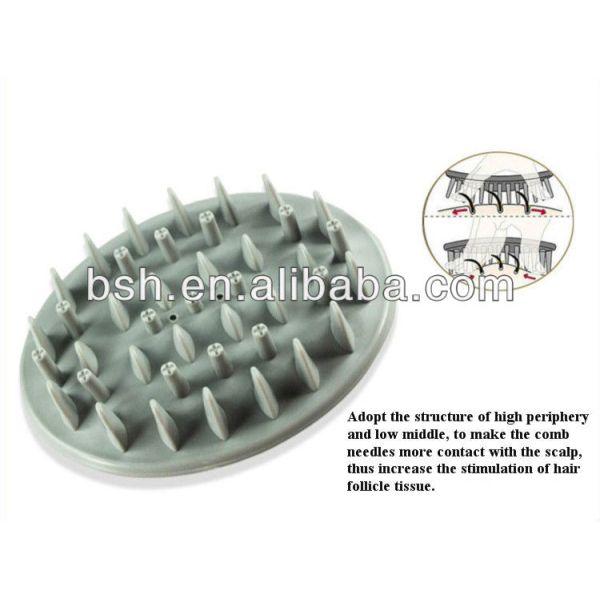 Waterproof Shampoo Scalp Massager 2 AAA Batteries Operated ABS Material