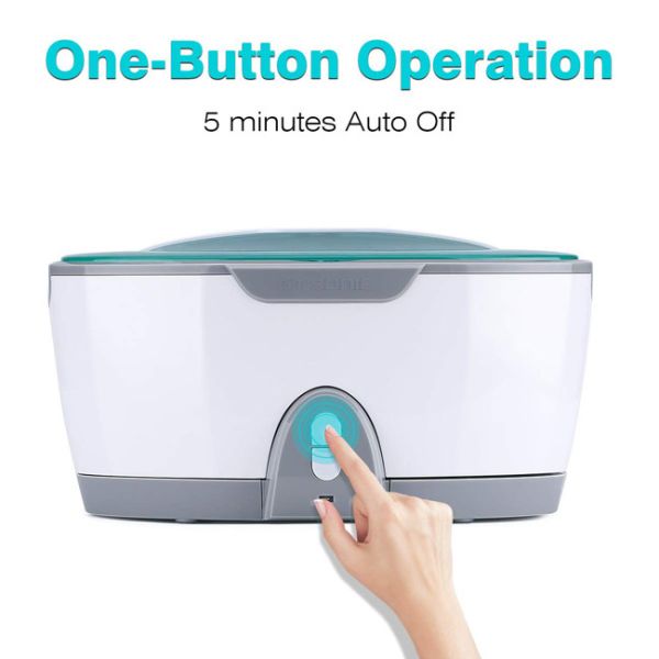 Portable Ultrasonic Denture Cleaner High Efficiency Integrated Cable Storage