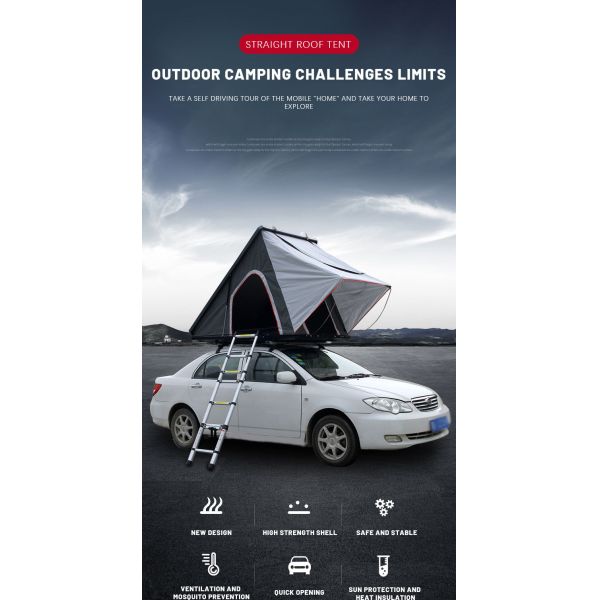 130x205x150cm Aluminum Alloy Four-Season Waterproof Camping Tent Hard Shell Roof