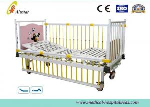 China Linak Stainless Steel Hospital Baby Beds , Baby Nursing Bed With Bumper Dinning-table (ALS-BB008) wholesale