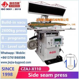 China Aluminium Side Seam Shirt Pressing Machine Electric Heat For Wrinkle Free Seam Sealing wholesale