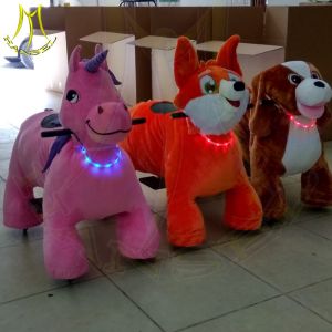 China Hansel mall ride on toys stuufed electric animal scooter price on sale