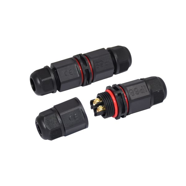 IP68 Rubber AC DC M20 2 Pin Waterproof Connector For LED Module & Driver